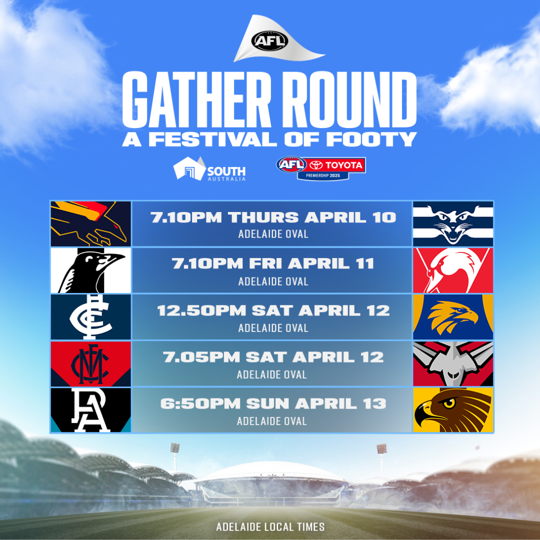 The Perfect Gather Round AFL Weekend in South Australia, Footy, Food & Drinks