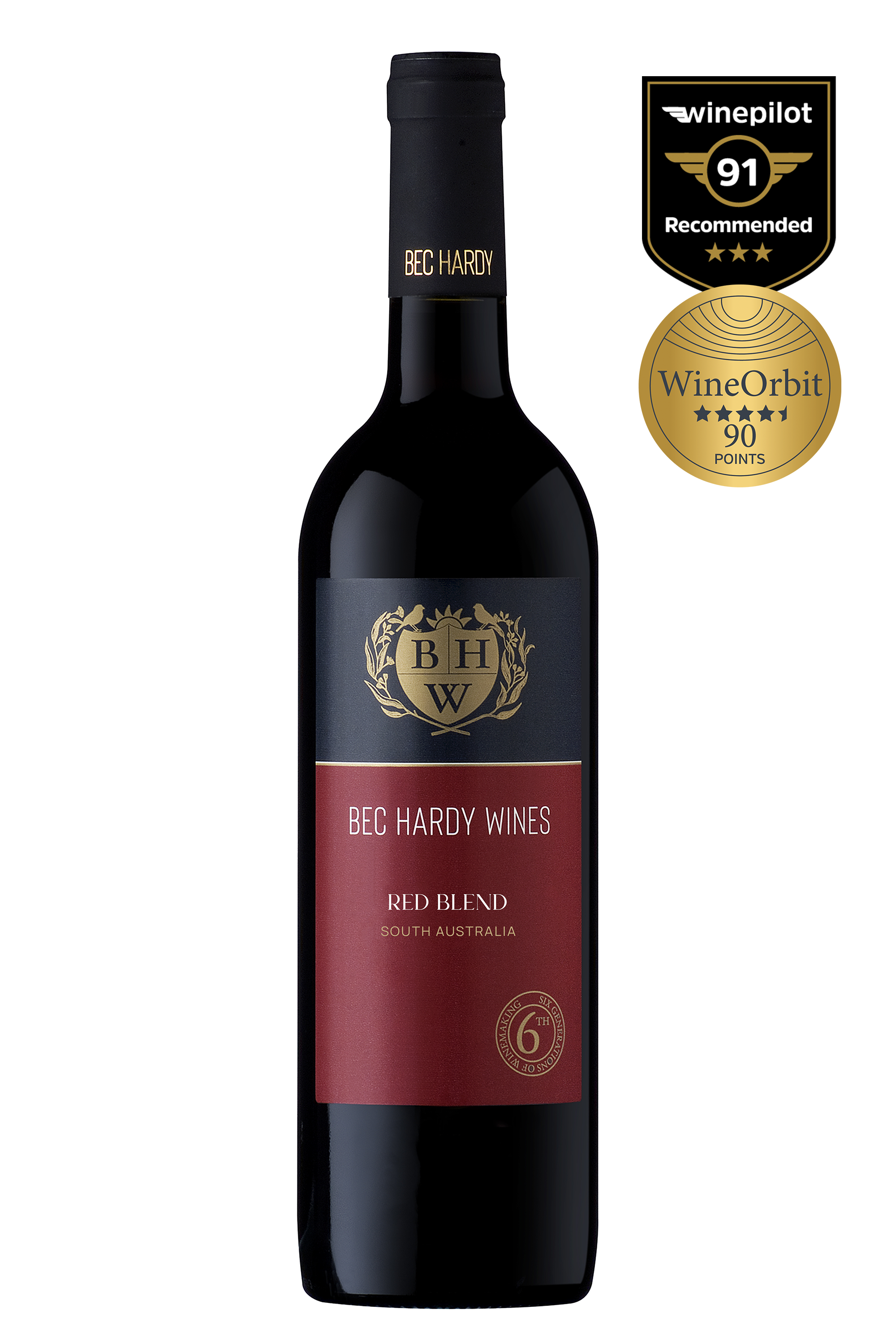 Bec Hardy Family Crest SA Red Blend 2022 | 6 Pack