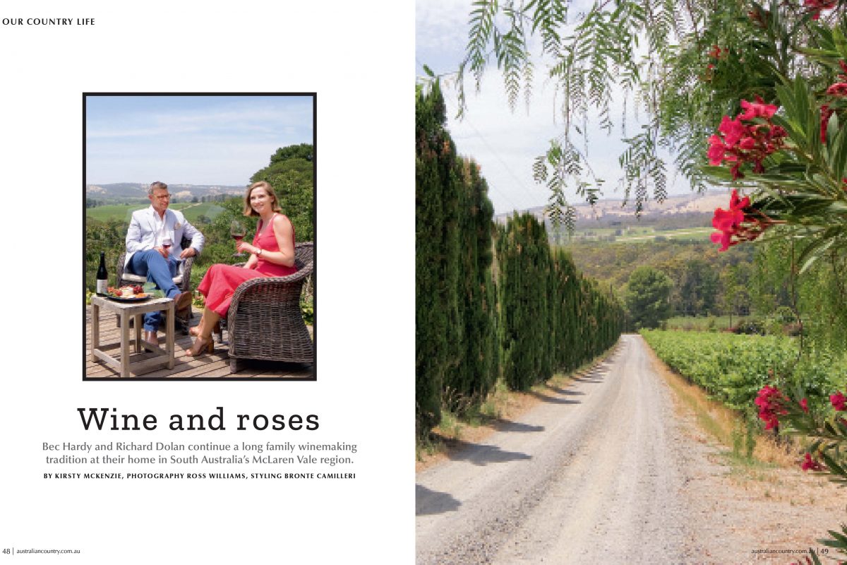 Bec Hardy and Tipsy Hill featured in Australia Country Magazine