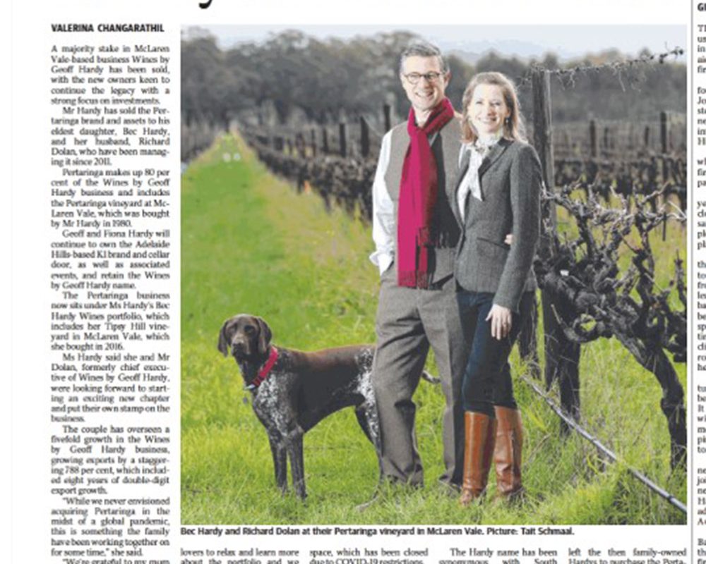 The Advertiser: Hardys keep it in the family at McLaren Vale