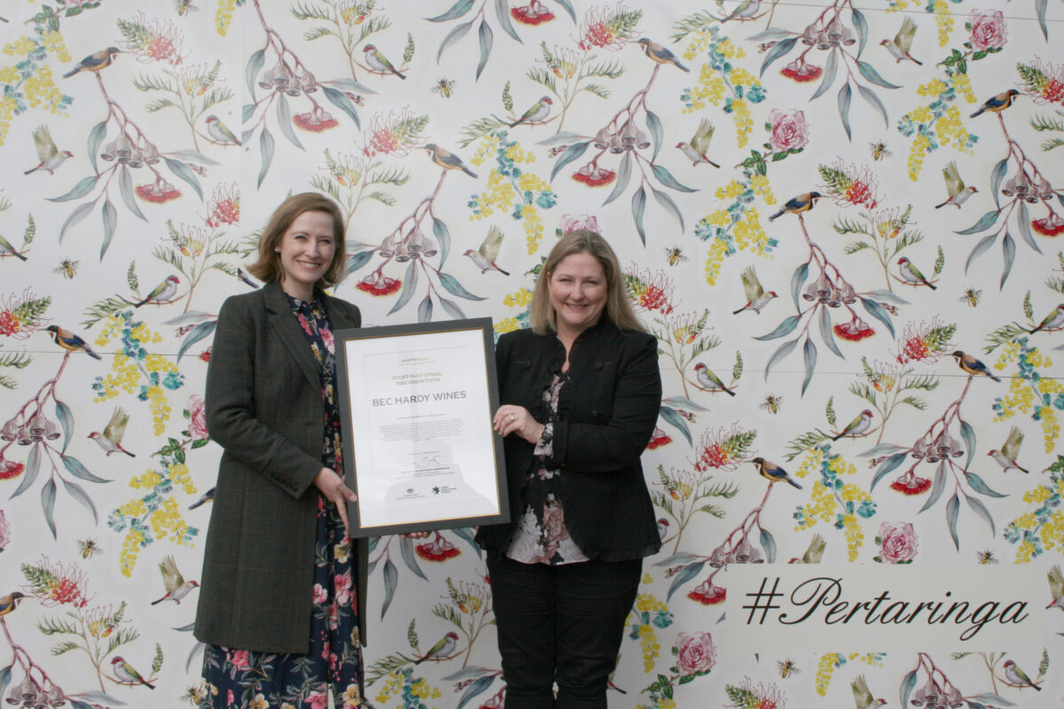 Rebekha Sharkie MP delivers Export Awards National Recognition to Bec Hardy Wines