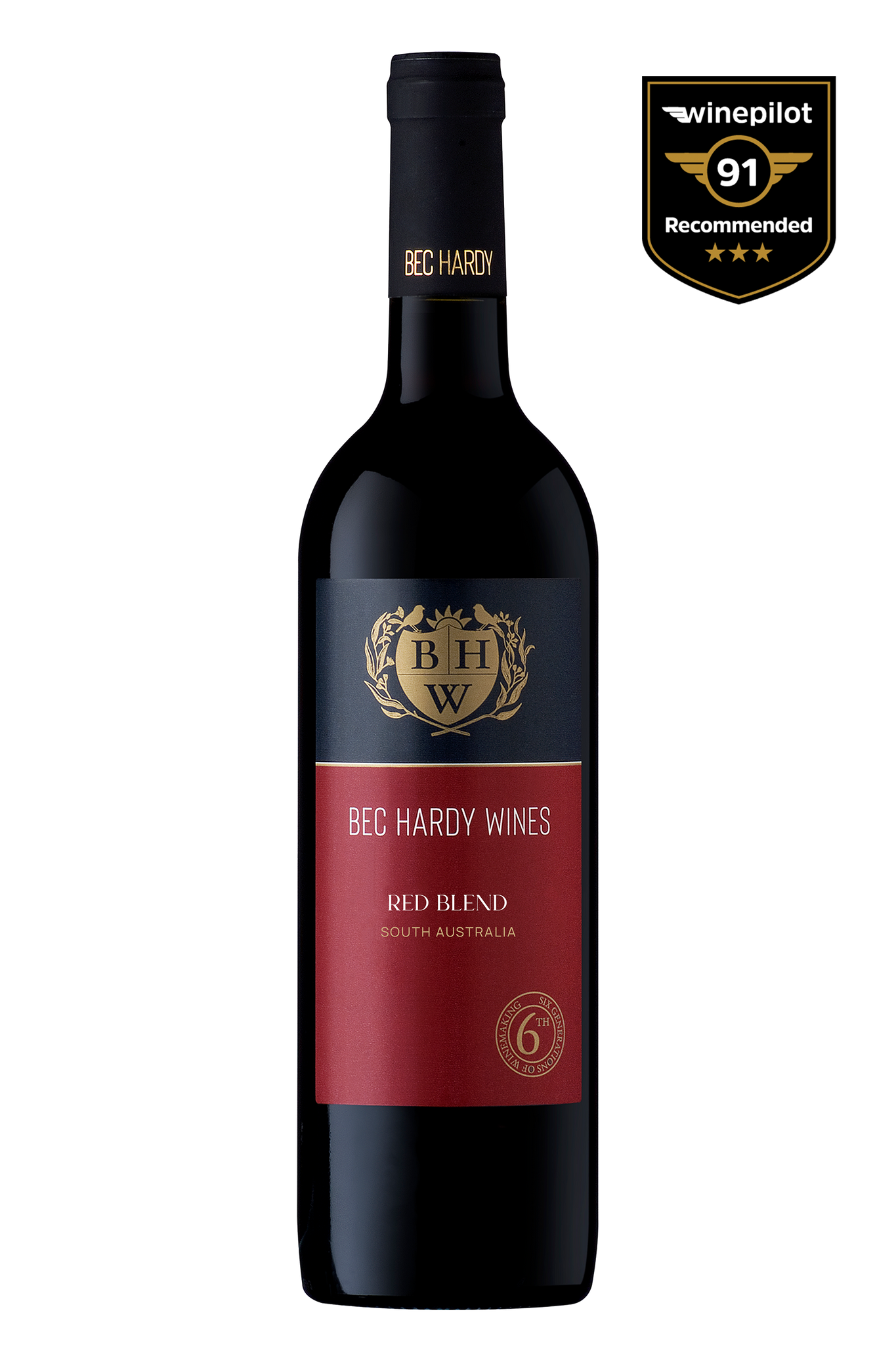 Bec Hardy Family Crest Red Blend 2022 | 6 Pack